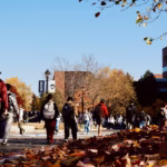 A Student's Guide to College Selection: What Actually Matters Students on walking UConn campus during a fall day